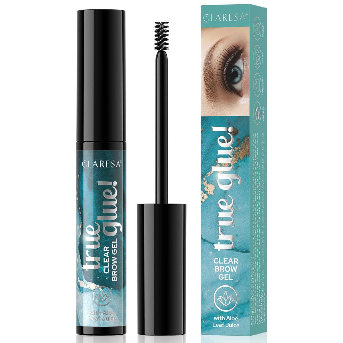 Claresa Claresa True Glue! Gel des sourcils clairs 8gr