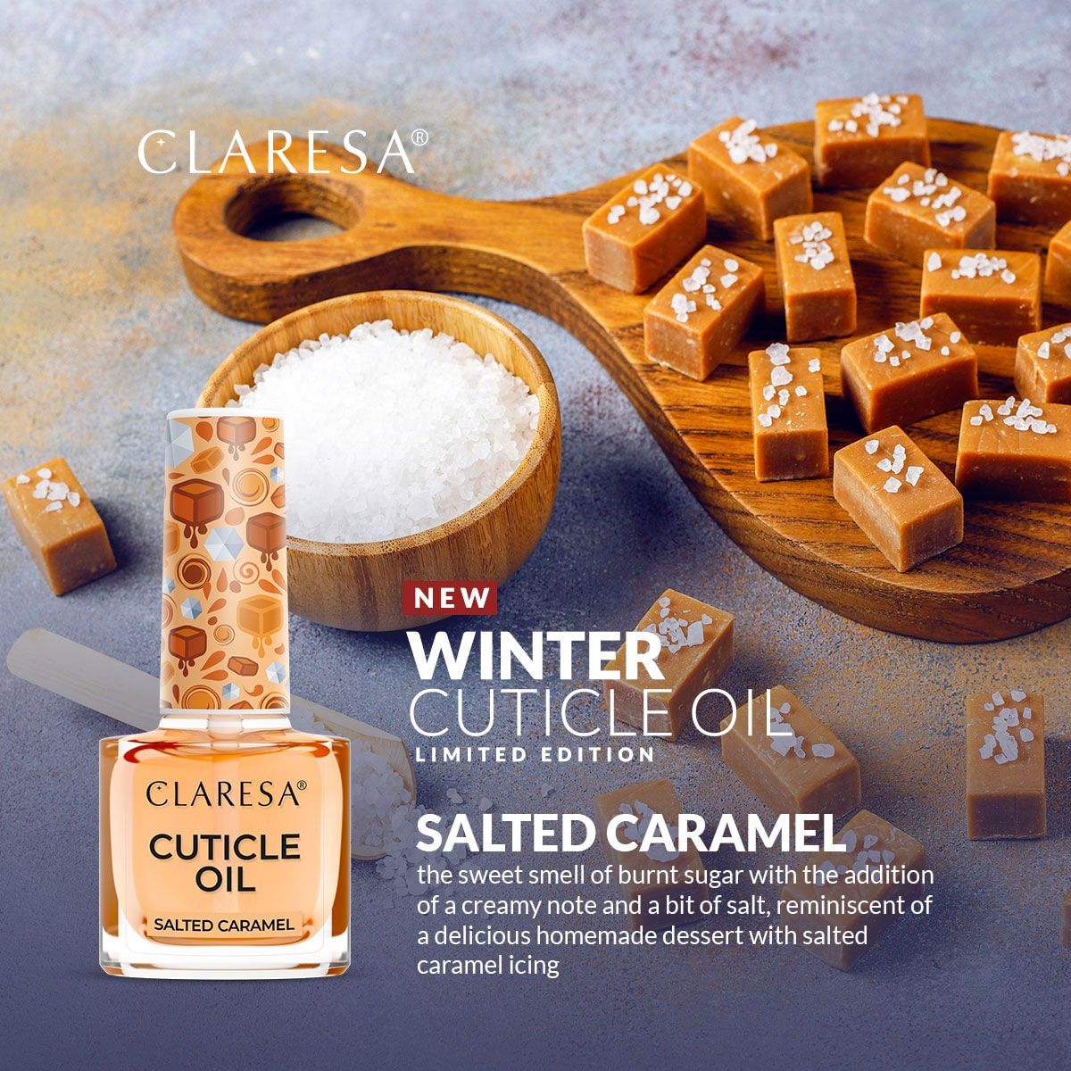 Claresa Claresa Cuticule Huile Salted Caramel 5ml