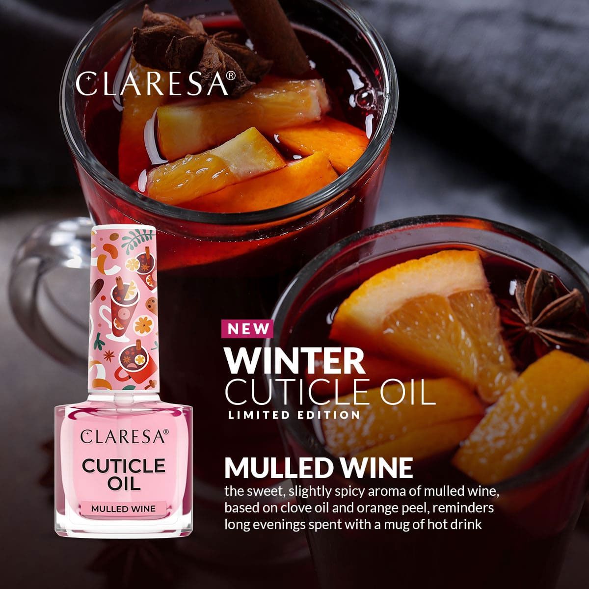 Claresa Claresa Cuticule Huile Vin chaud 5 ml