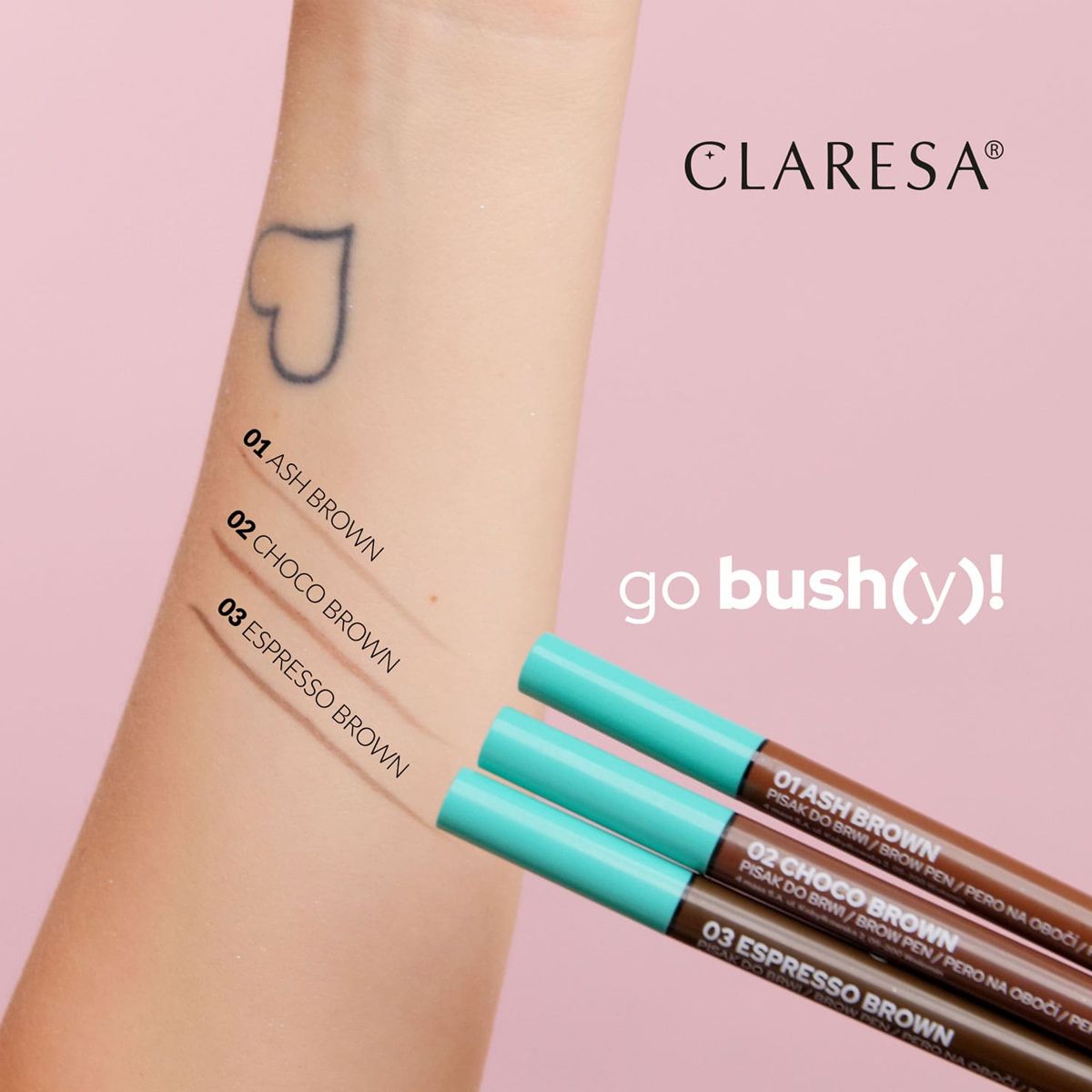 Claresa Claresa Go Bushy Eeebruuwpen 03 Espresso Brown