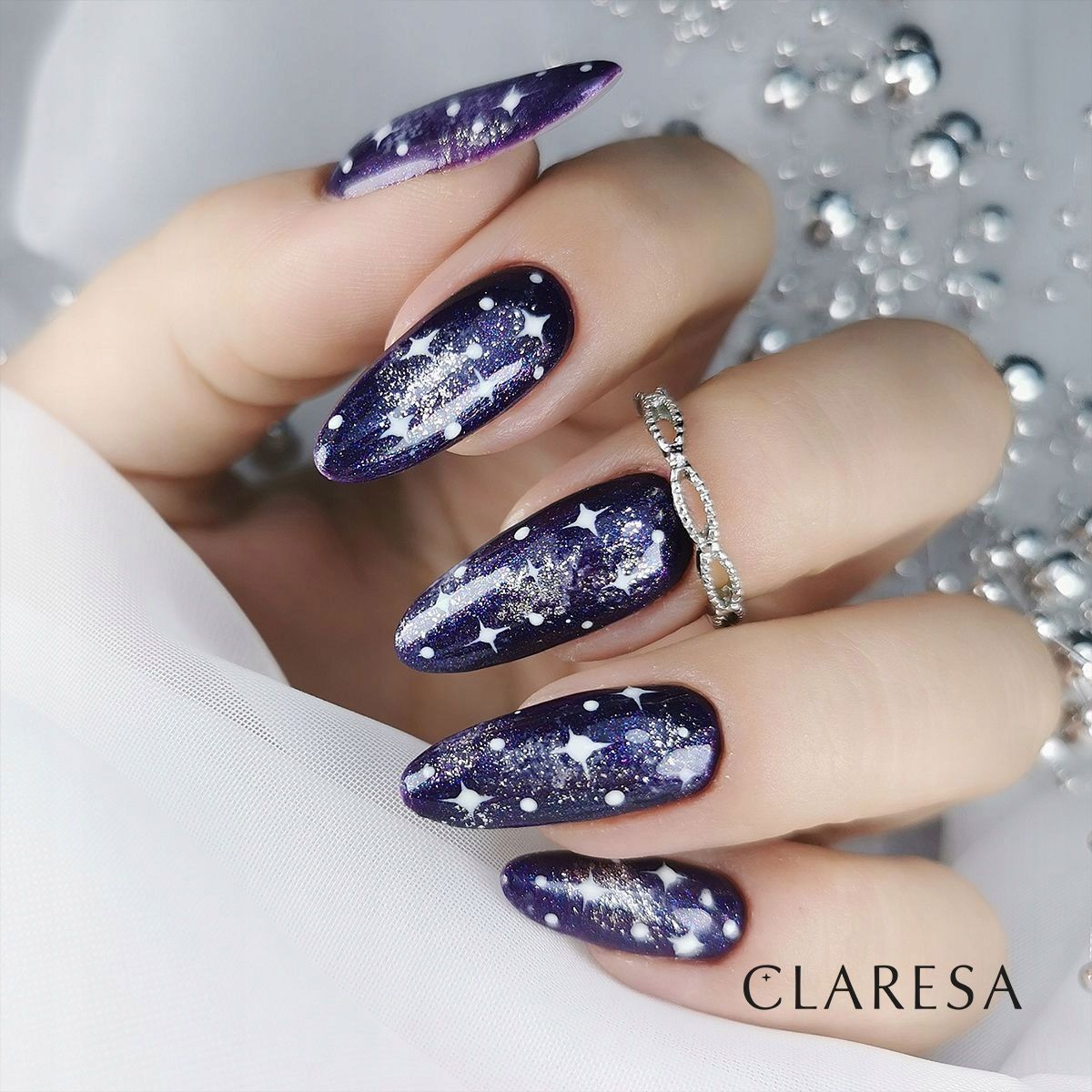 Claresa Claresa Top Coat Pas de glitter bleu 5ml