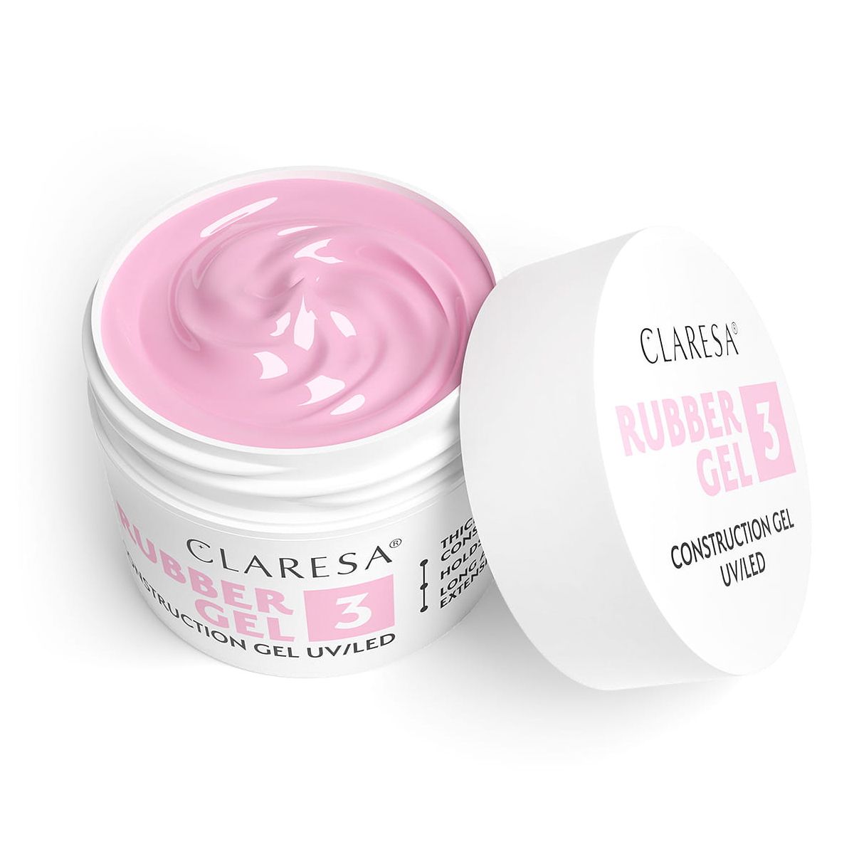 Claresa Claresa Gel en caoutchouc 3 Rose cool 12gr.