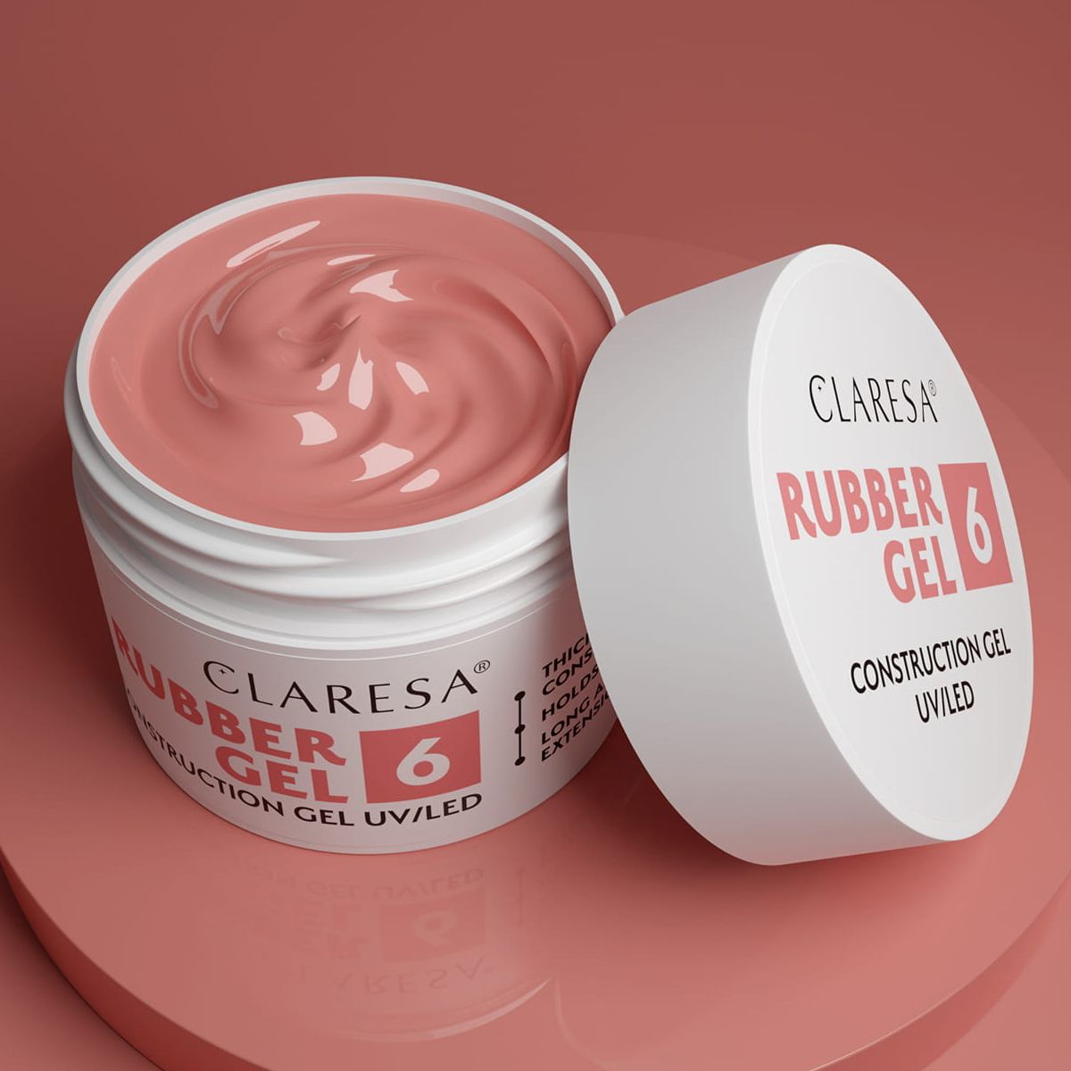 Claresa Claresa Gel en caoutchouc 6 Blush Pink 12gr.