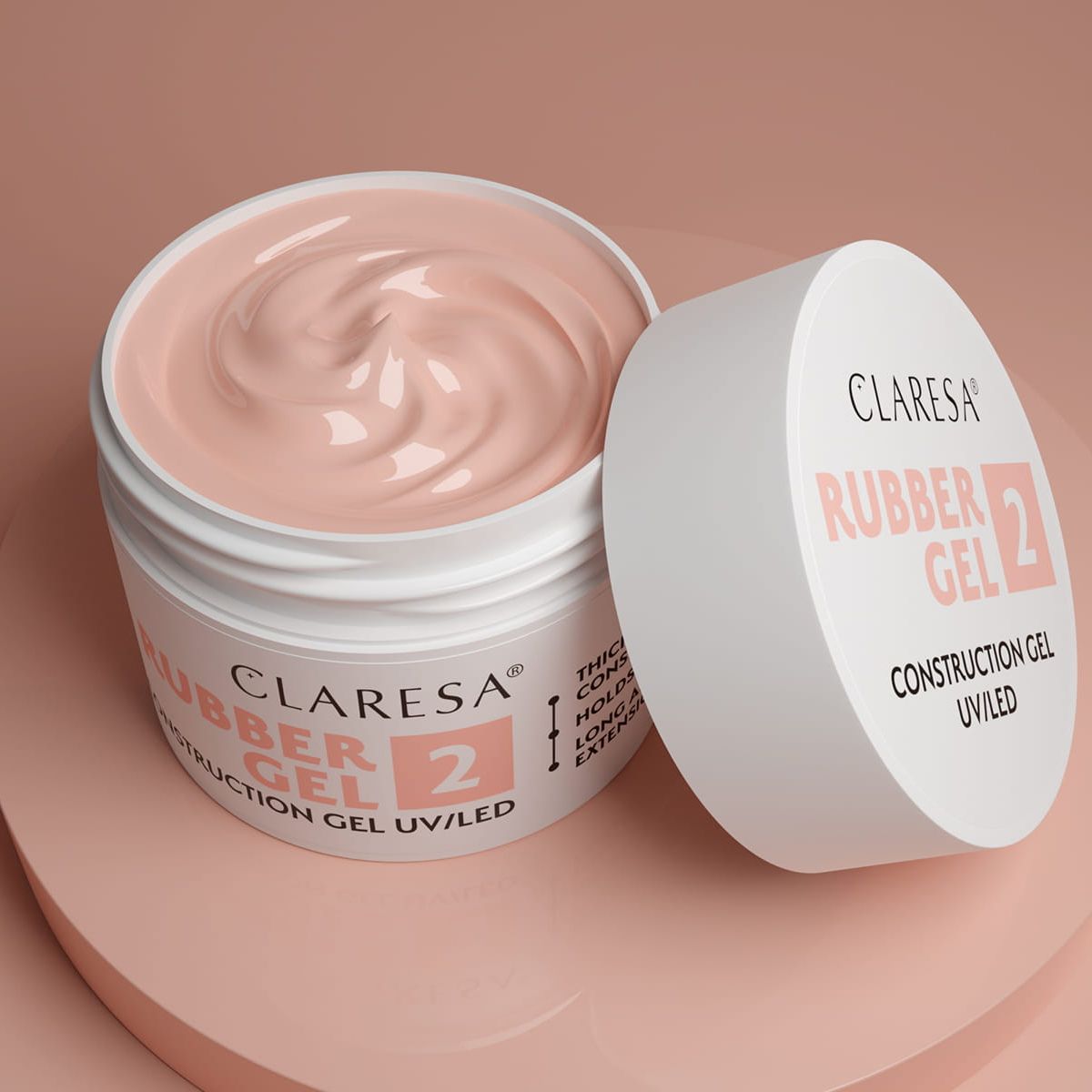 Claresa Claresa Gel en caoutchouc 2 rose doux 45gr.
