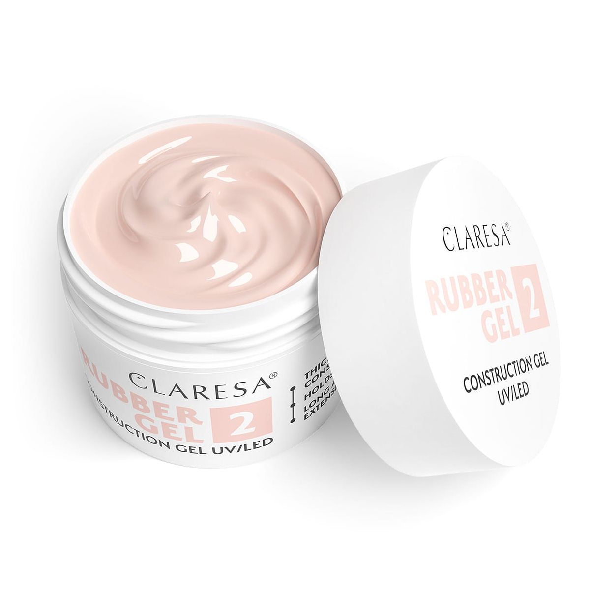Claresa Claresa Gel en caoutchouc 2 rose doux 45gr.