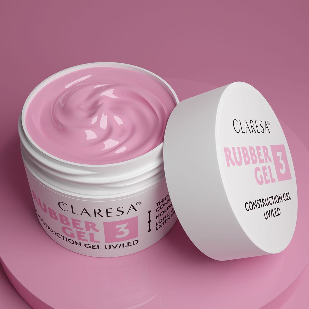 Claresa Claresa Gel en caoutchouc 3 Rose frais 45gr.