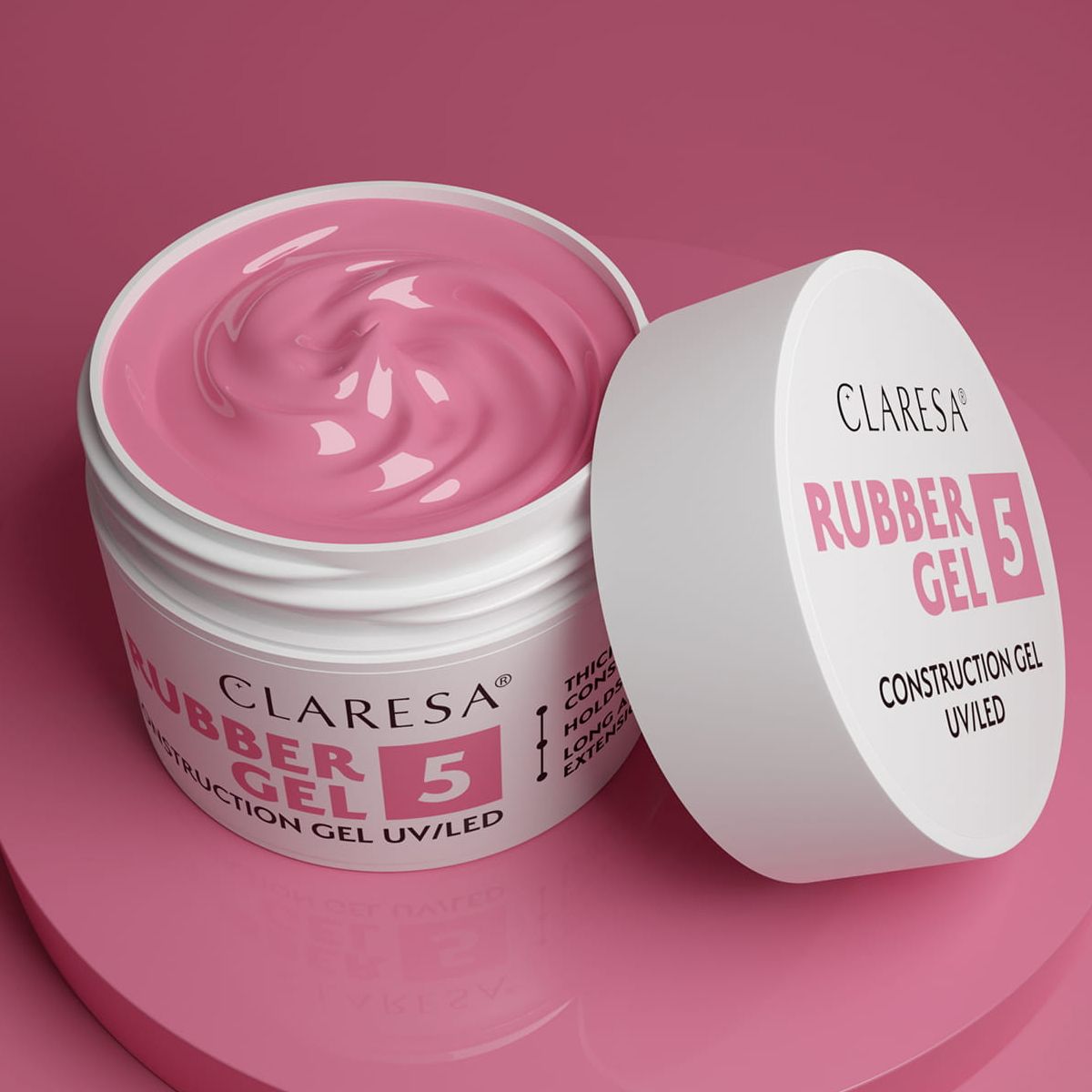 Claresa Claresa Gel en caoutchouc 5 Rose Rende 90gr.