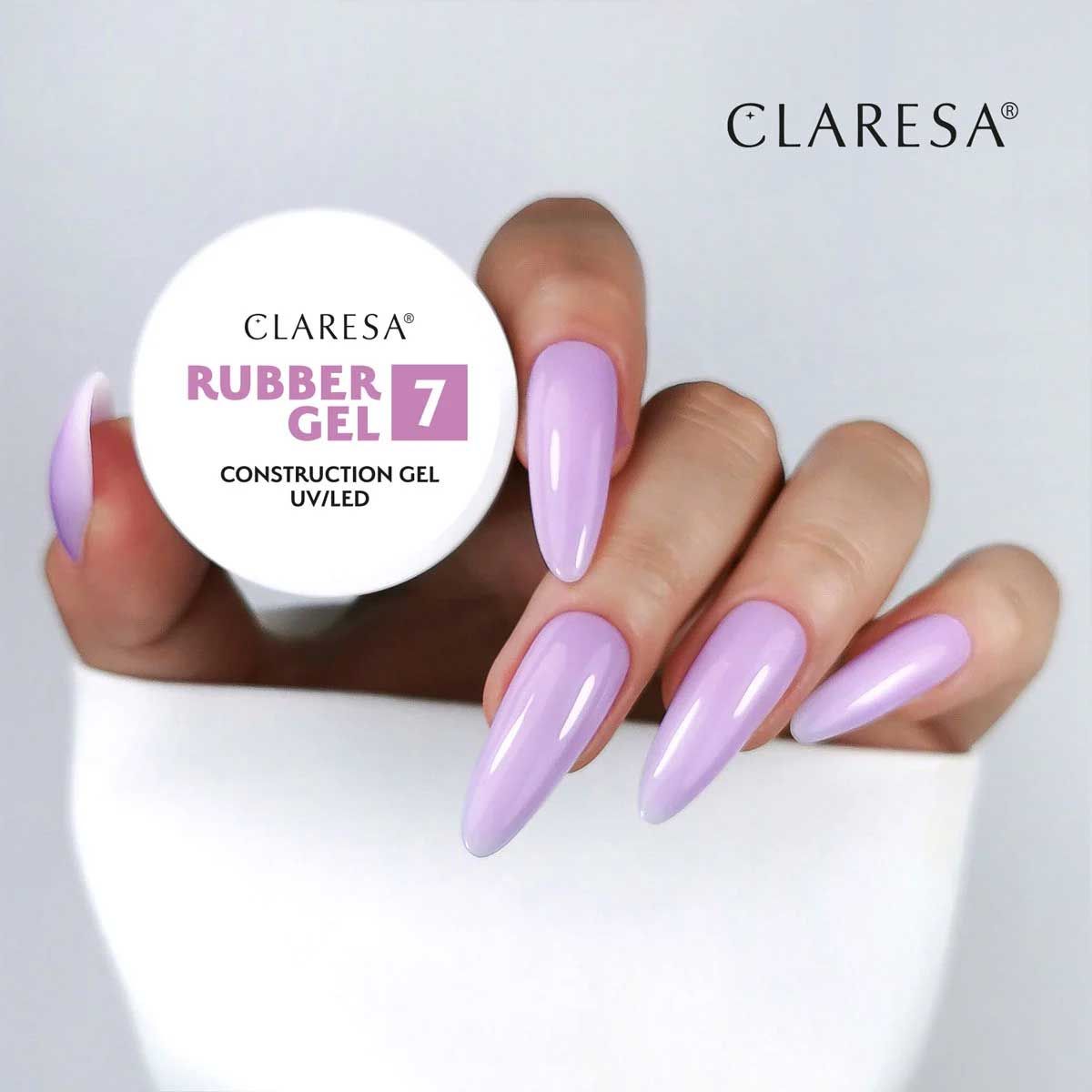 Claresa Claresa Gel en caoutchouc 7 Lilac doux 12gr.