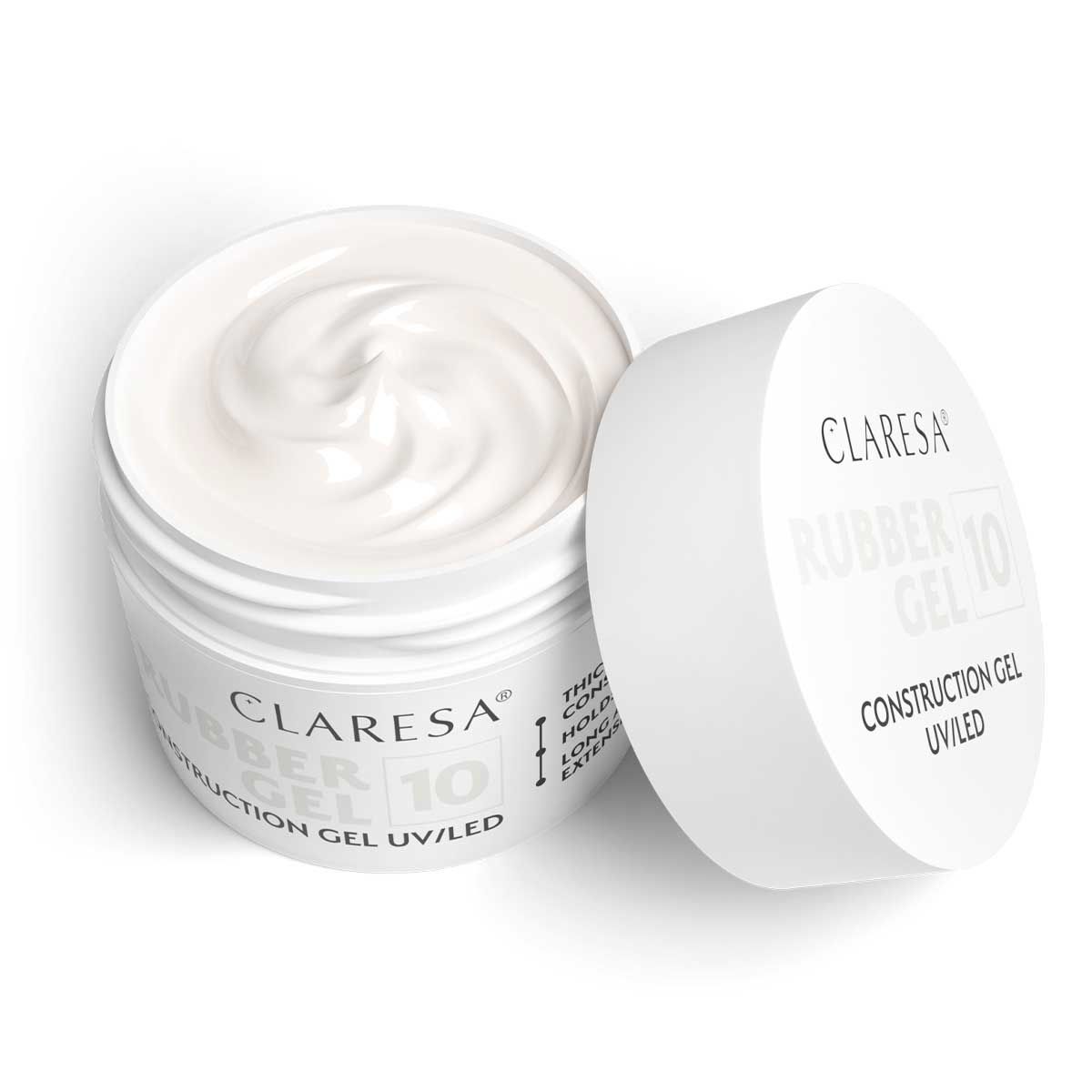 Claresa Claresa Gel en caoutchouc 10 Milky White 45gr.
