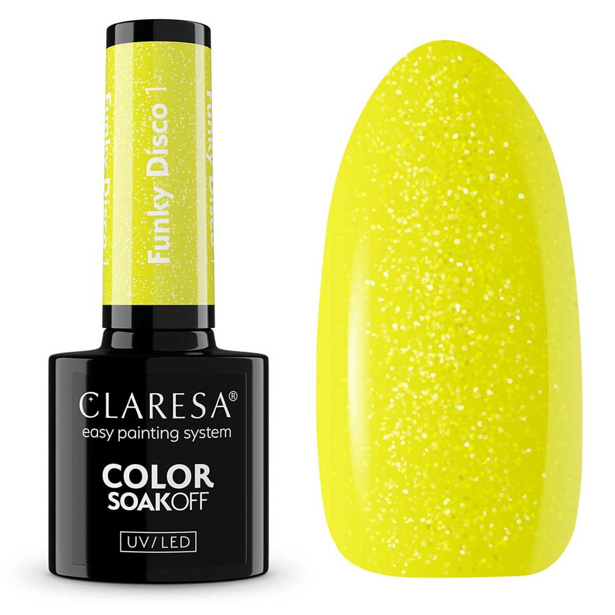Claresa Claresa UV LED Gellak 5ml Funky Disco 1 Groove jaune