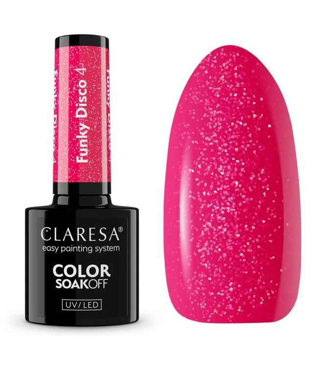 Claresa Claresa UV a conduit Gellak 5ml Funky Disco 4 Pink Fever