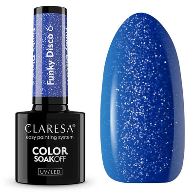Claresa Claresa UV a mené Gellak 5ml Funky Disco 6 Blue Beat