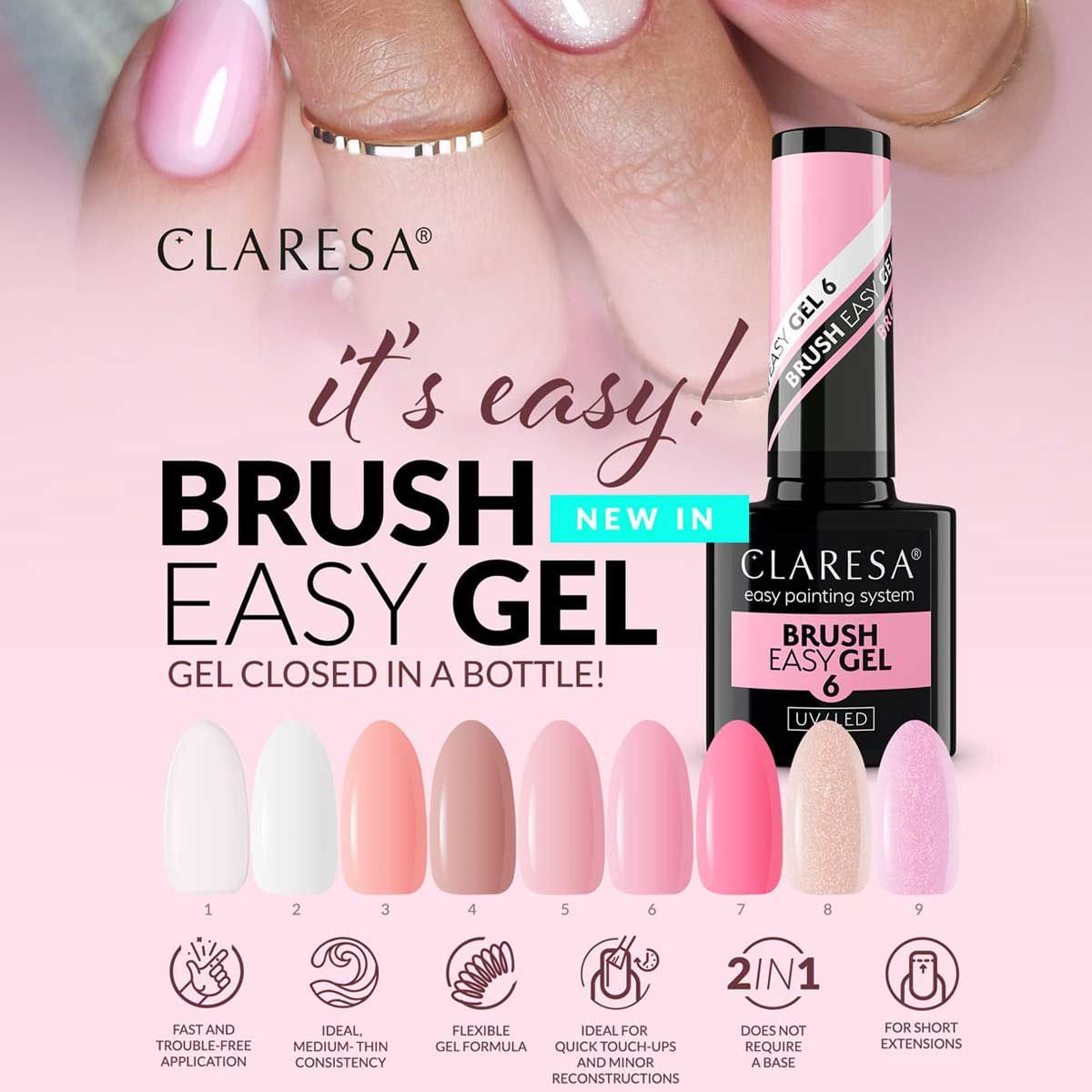 Claresa Claresa Brush Gel Easy 2 5ml