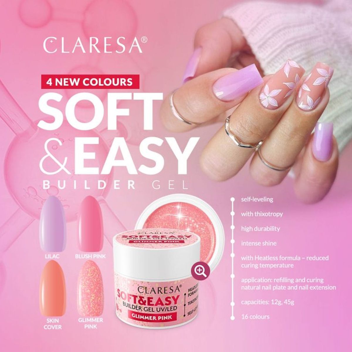 Claresa Claresa Keratin Soft Easy Builder Gel Couvre 45gr.