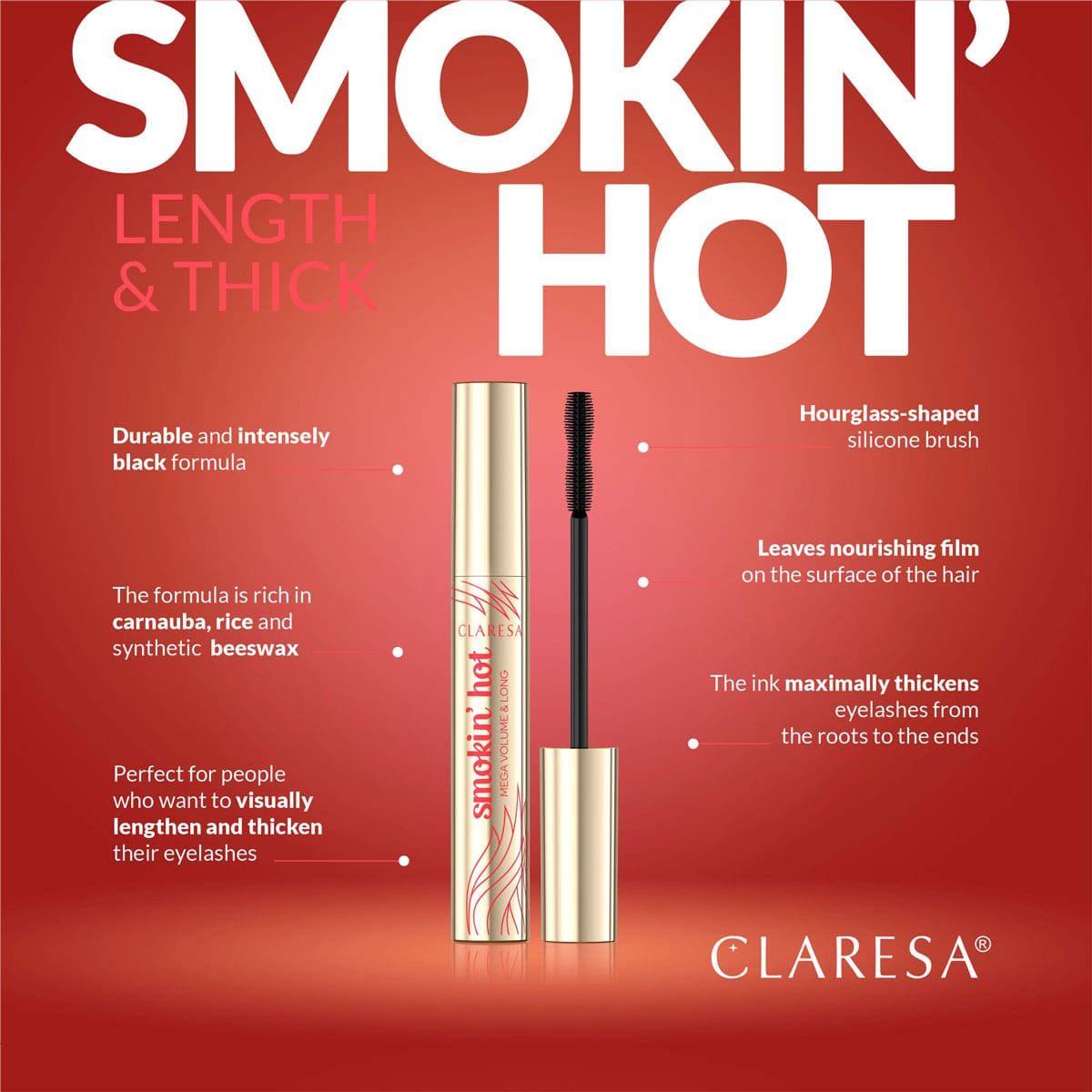 Claresa Claresa Smokin 'Mascara chaud noir 10ml