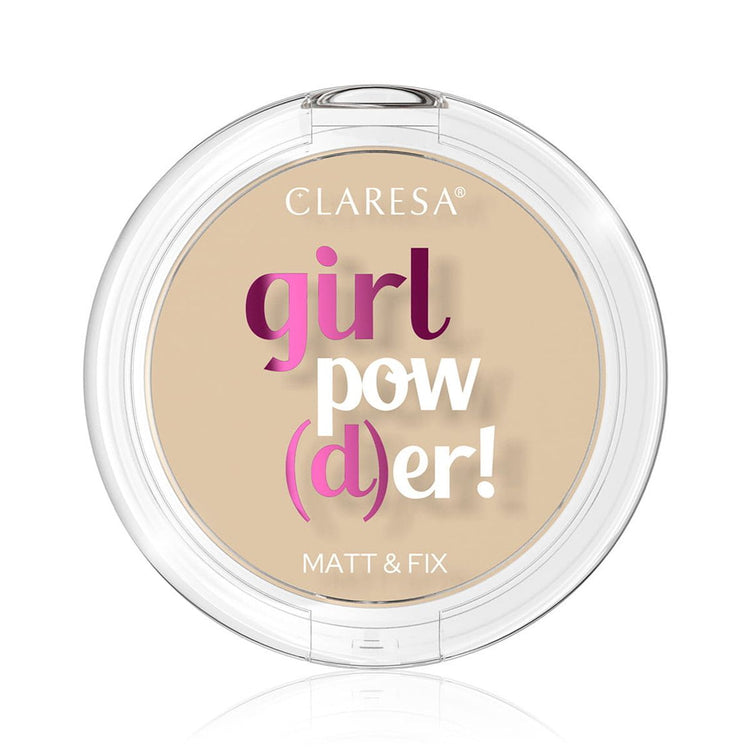 Claresa Claresa Girl Pow (D) er! Matt Fix pressé poudre 02 beige naturel 12gr.