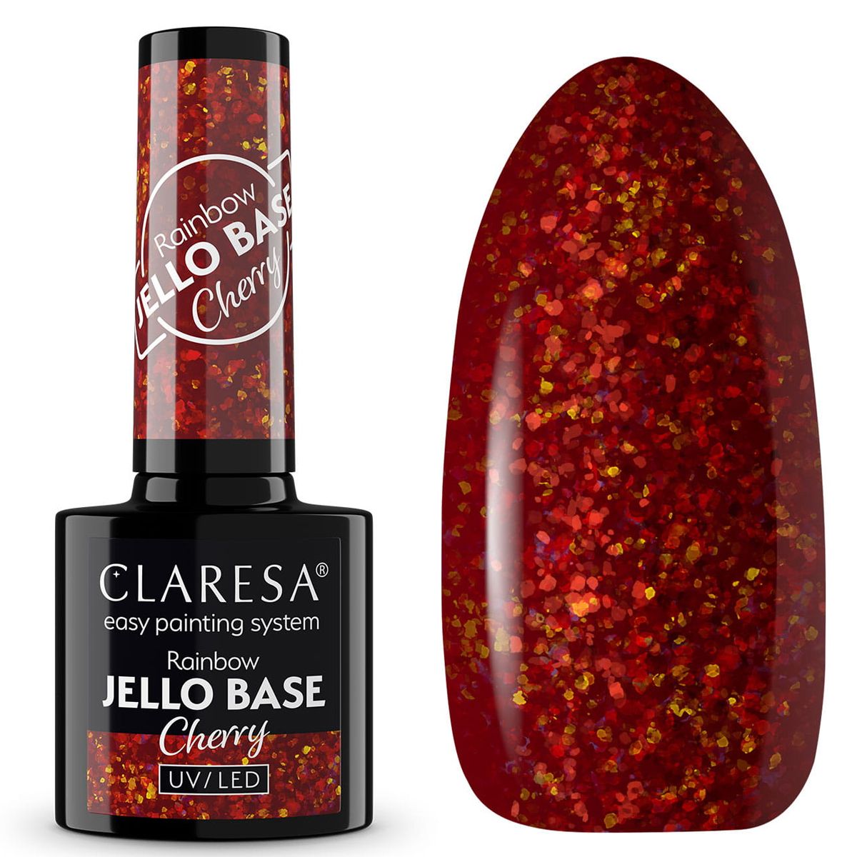 Claresa Claresa Rainbow Jello Base Coat Cherry 5ml