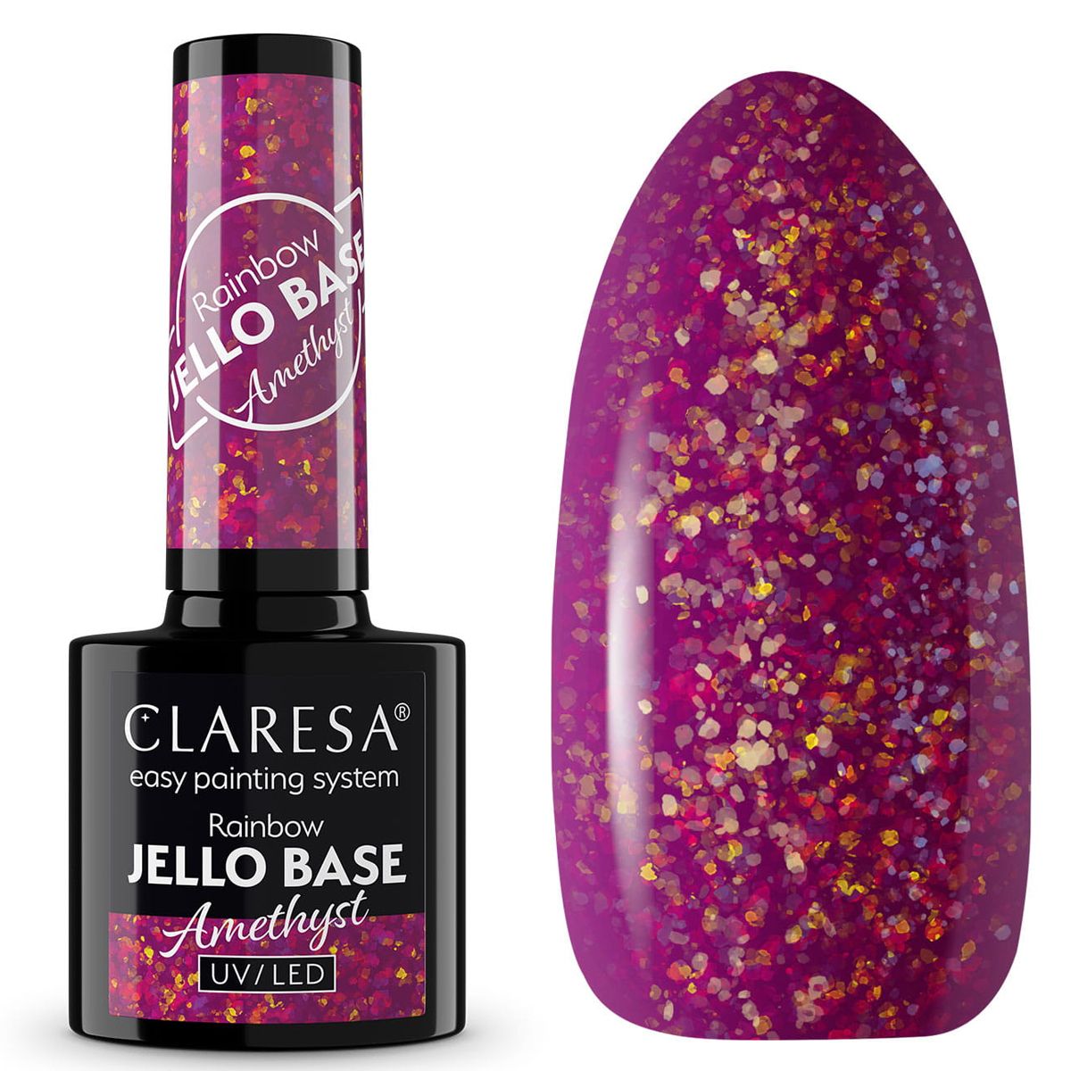Claresa Claresa Rainbow Jello Base Coat Amethyst 5ml