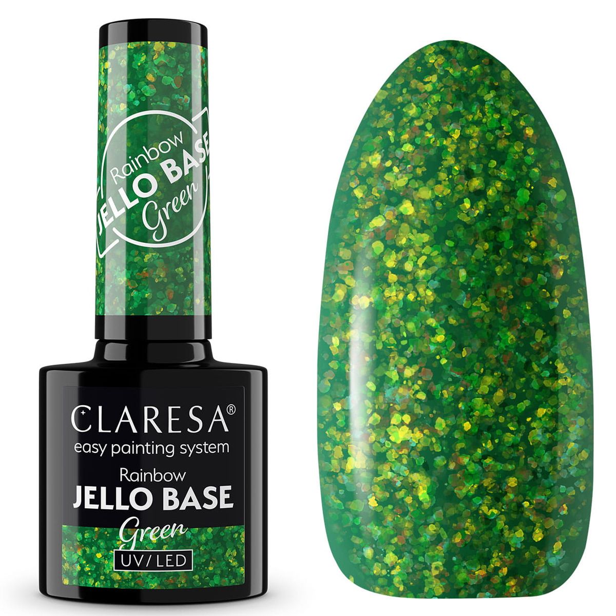 Claresa Claresa Rainbow Jello Base Coat Green 5ml