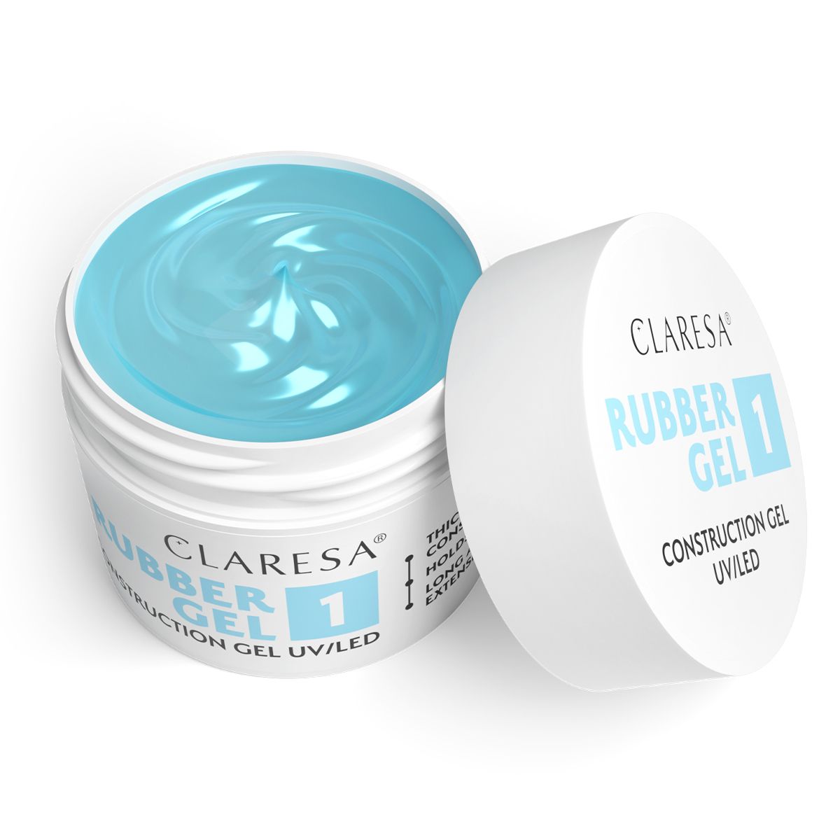 Claresa Claresa Gel en caoutchouc 1 transparent 90gr.