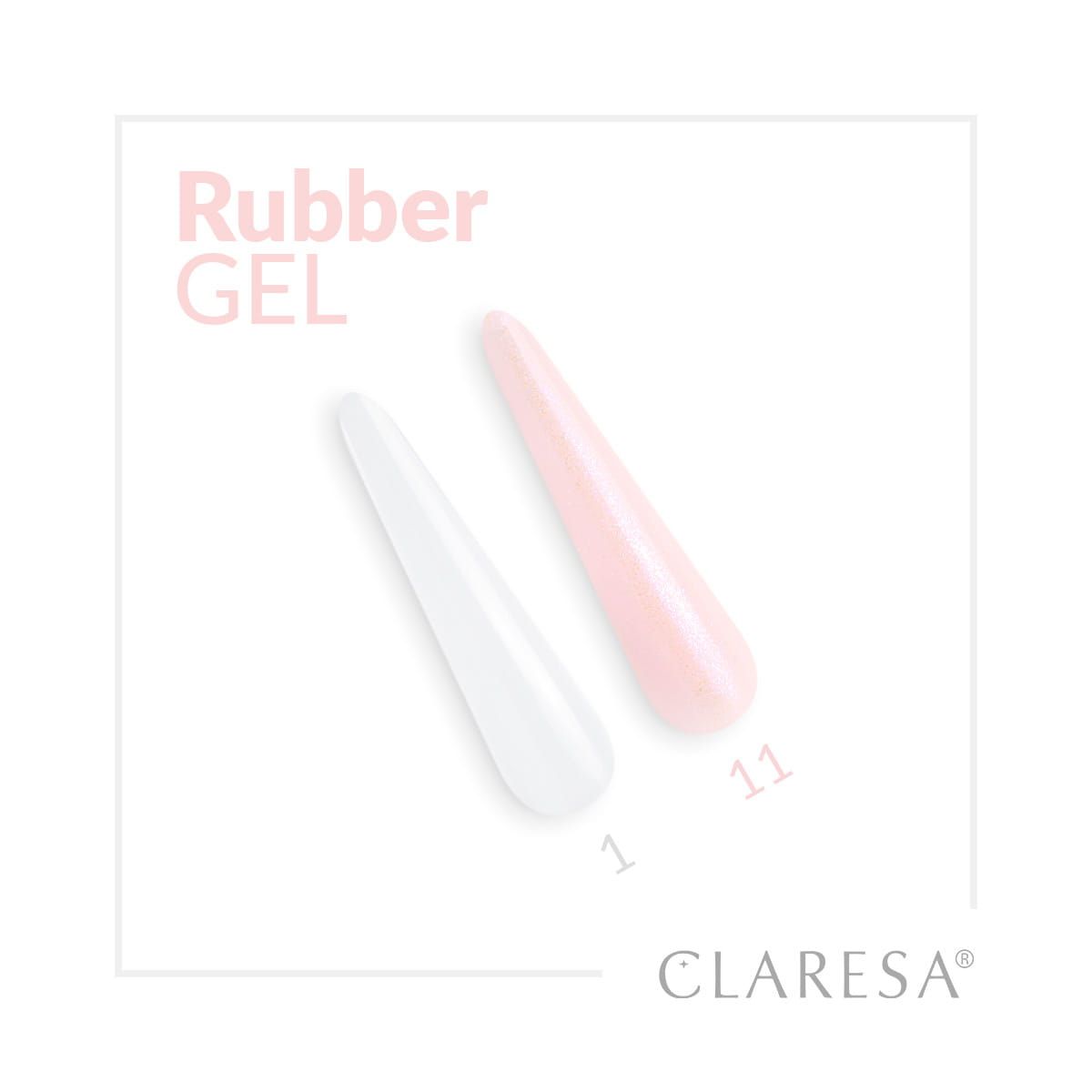 Claresa Claresa Gel en caoutchouc 1 transparent 12gr.