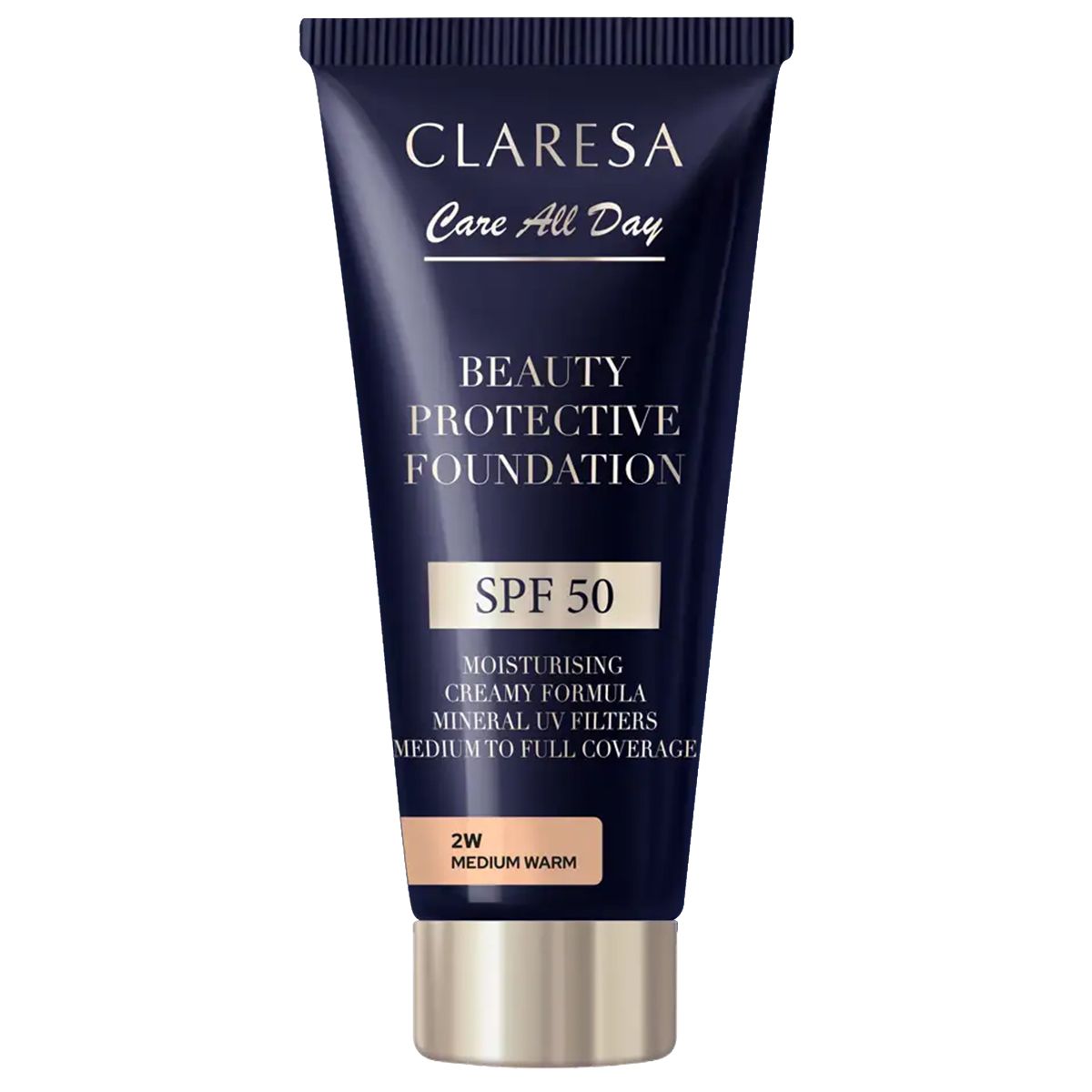 Claresa Beauty Protective Foundation SPF 50 2W Moyenne chaude 30ml