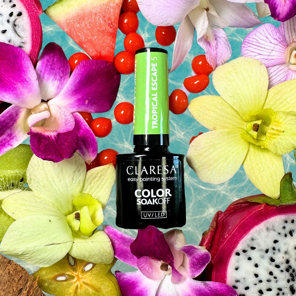 Claresa UV a conduit Gellak 5ml Échappement tropical 5
