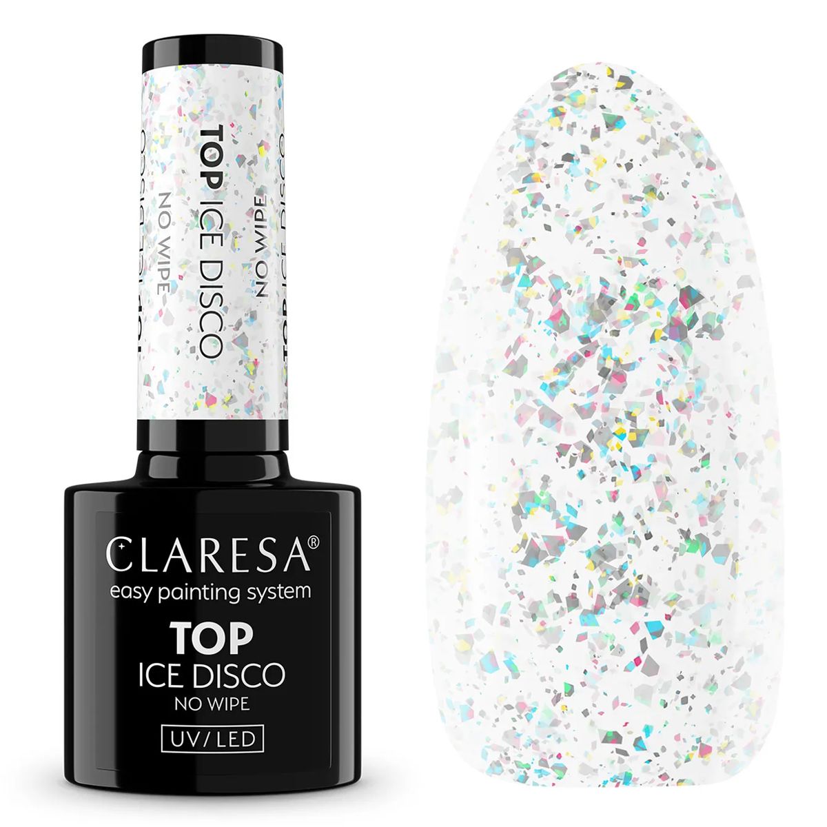 Claresa top coat sans lingette glace disco 5ml