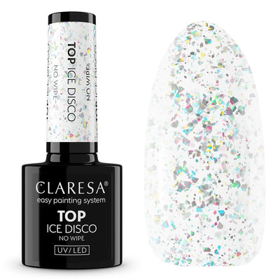 Claresa top coat sans lingette glace disco 5ml