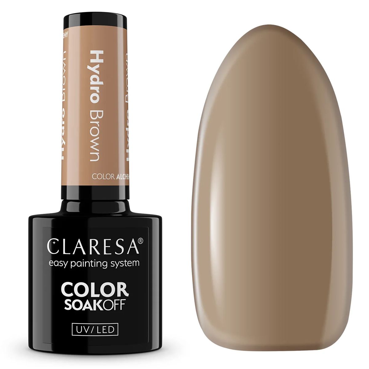 Claresa vernis gel uv led 5ml alchimie de couleur - marron hydro