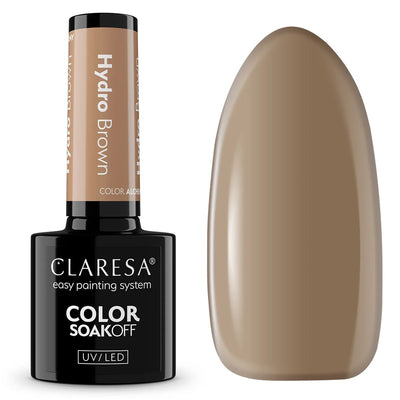 Claresa vernis gel uv led 5ml alchimie de couleur - marron hydro