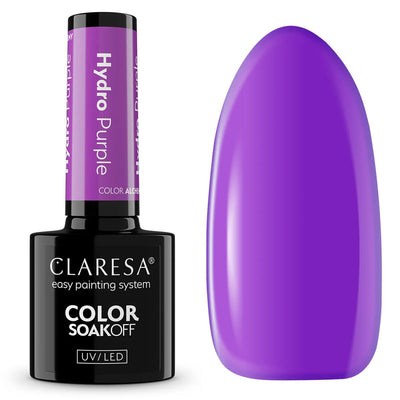 Claresa vernis gel uv led 5ml alchimie de couleur - violet hydro