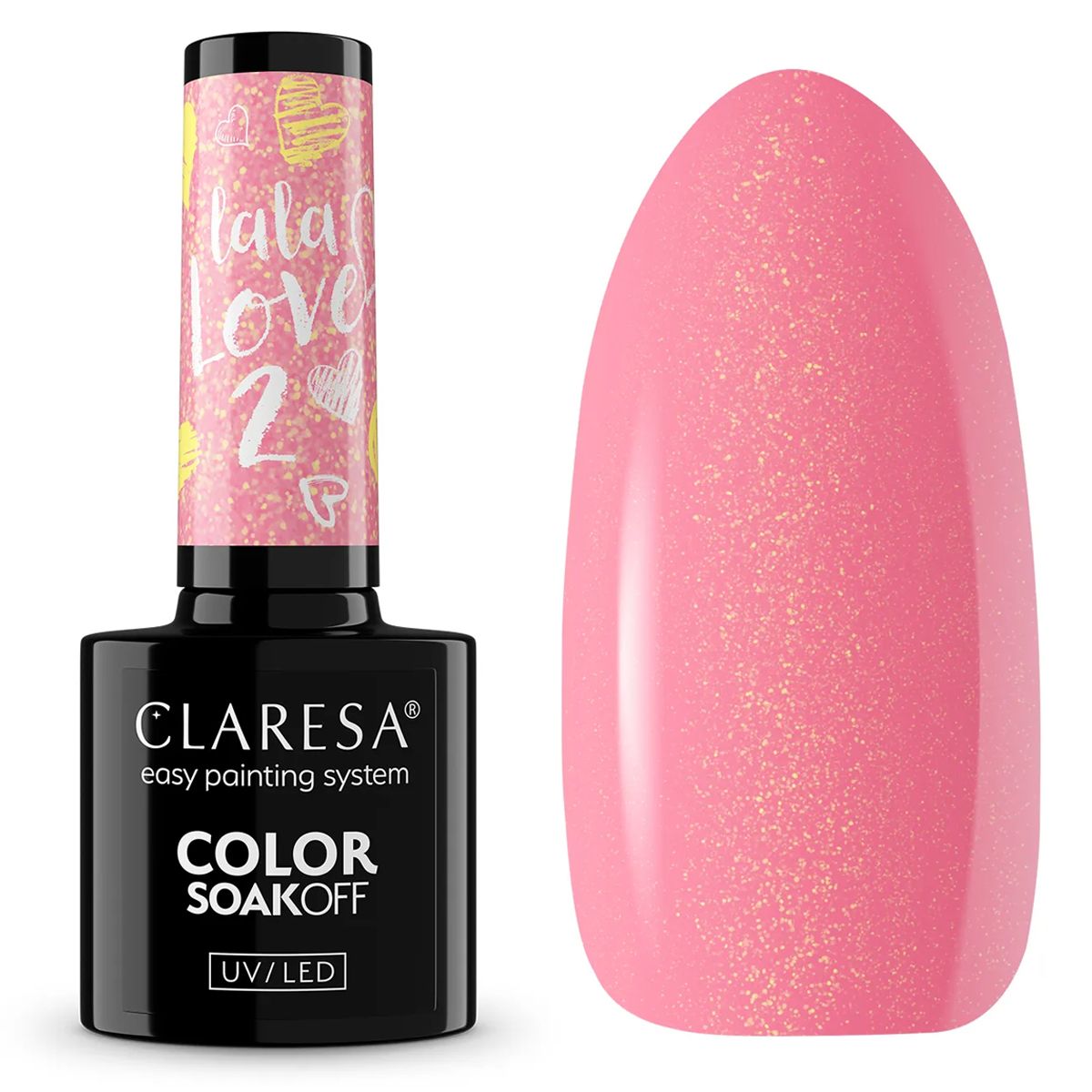 Claresa vernis gel uv led 5ml la la love 2