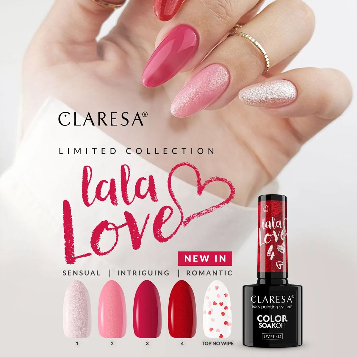 Claresa top coat sans lingette la la love 5ml