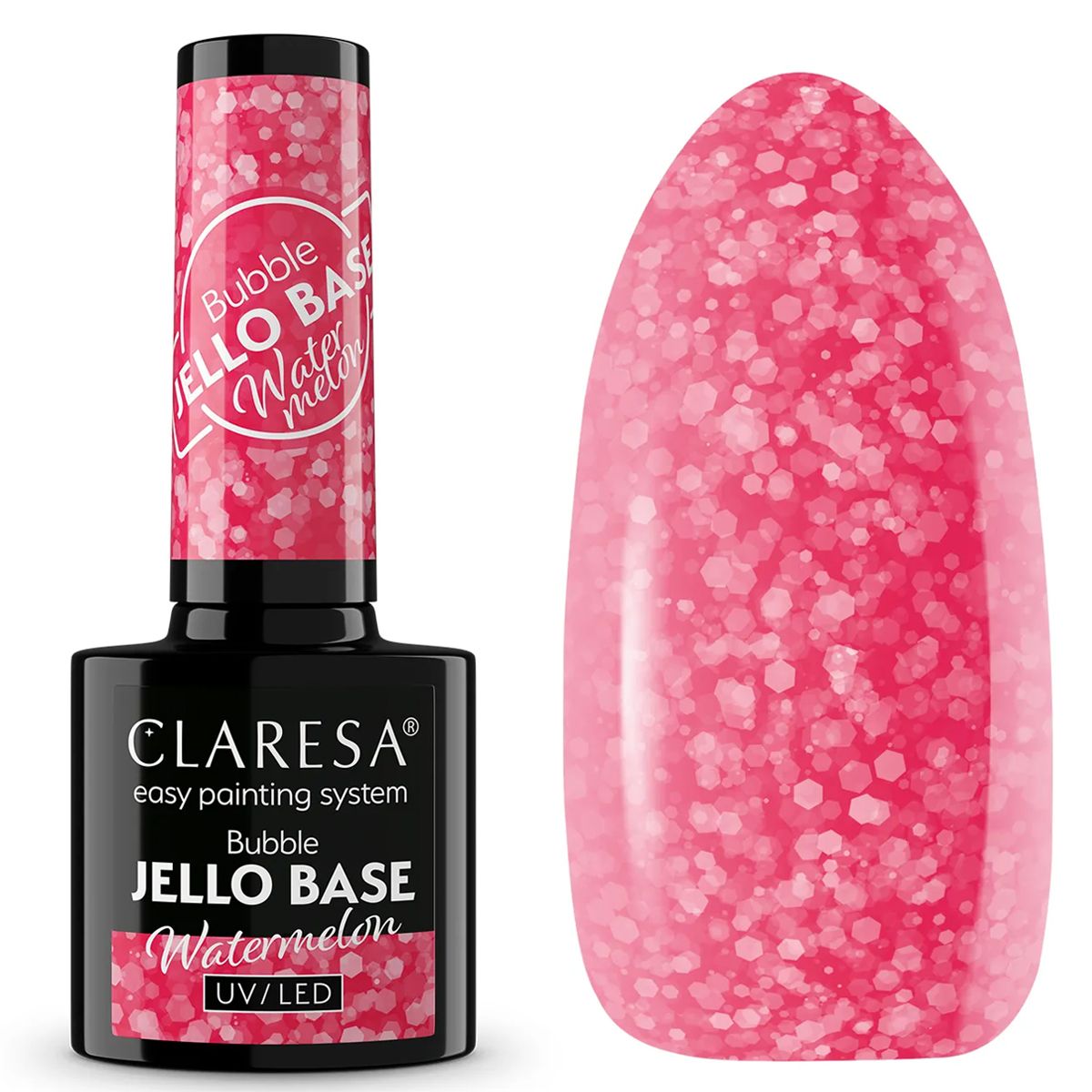 Claresa bubble jello base coat pastèque 5ml