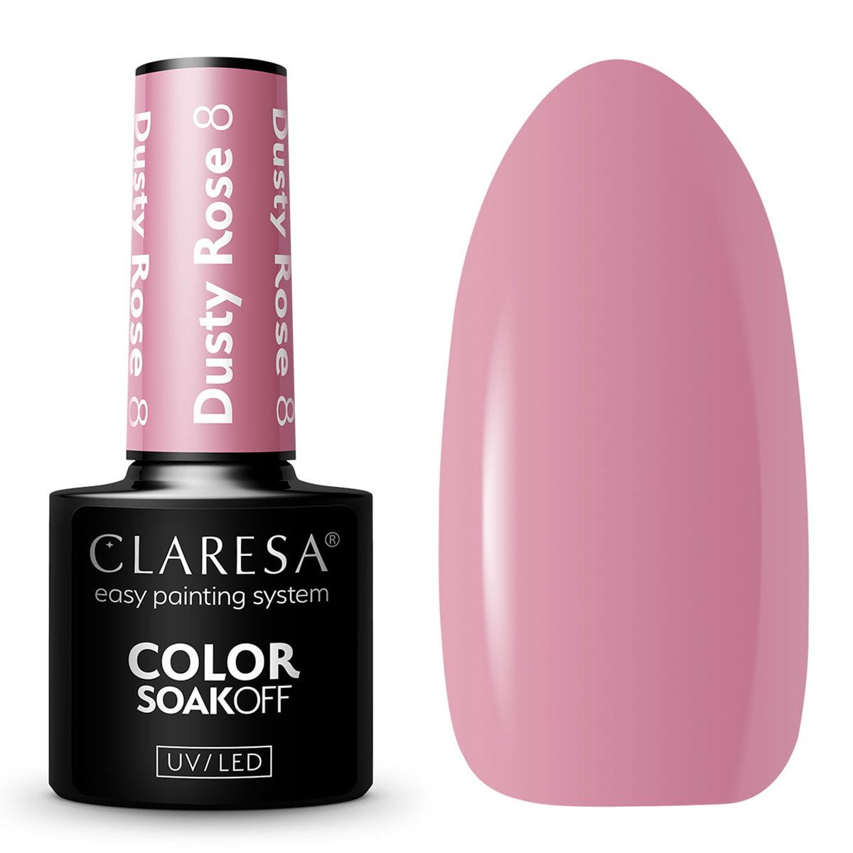 Claresa Claresa UV a conduit Gellak 5ml Dusty Rose 8