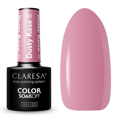 Claresa Claresa UV a conduit Gellak 5ml Dusty Rose 8