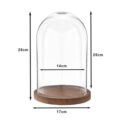 Clayre eef Clayre EEF 6GL1945 Stolp Transparent 17x25 cm