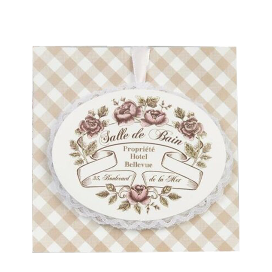 Clayre eef sac parfumé rose avec pendentif 12x12cm