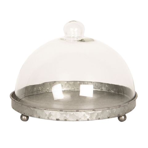 Clayre eef Clayre eef stolp 6gl2491 gris transparent 21x15 cm