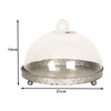 Clayre eef Clayre eef stolp 6gl2491 gris transparent 21x15 cm