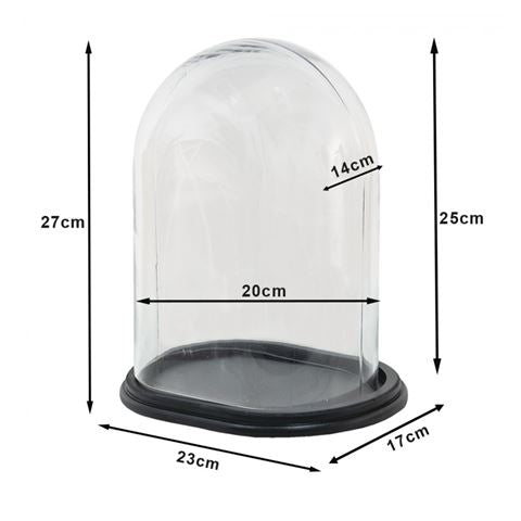Clayre eef Clayre eef stolp 6gl3482 transparent 21x16x27 cm