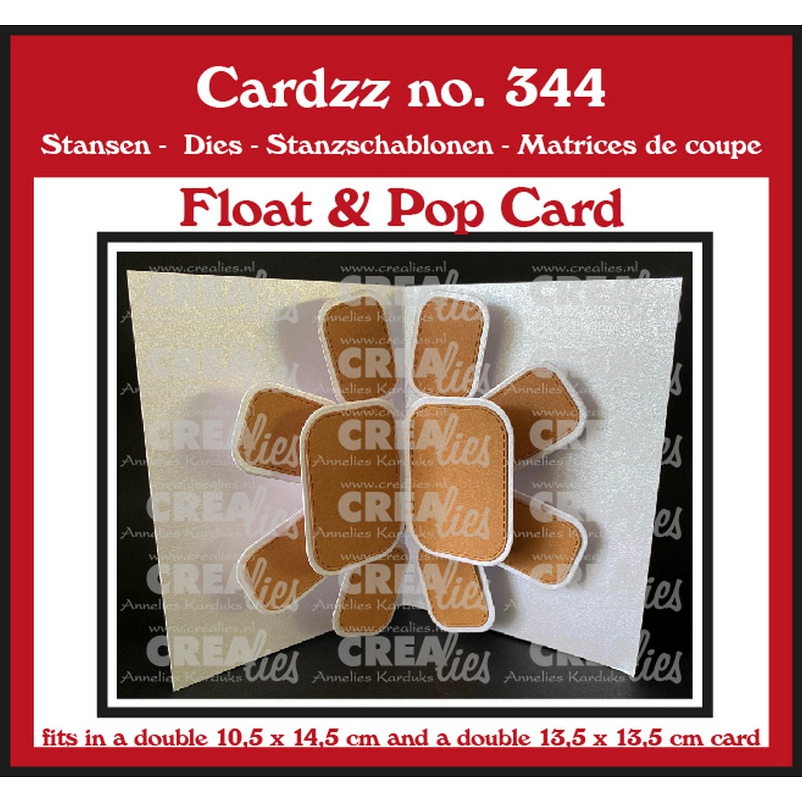 Crealies • carte flottante et pop-up cardzz