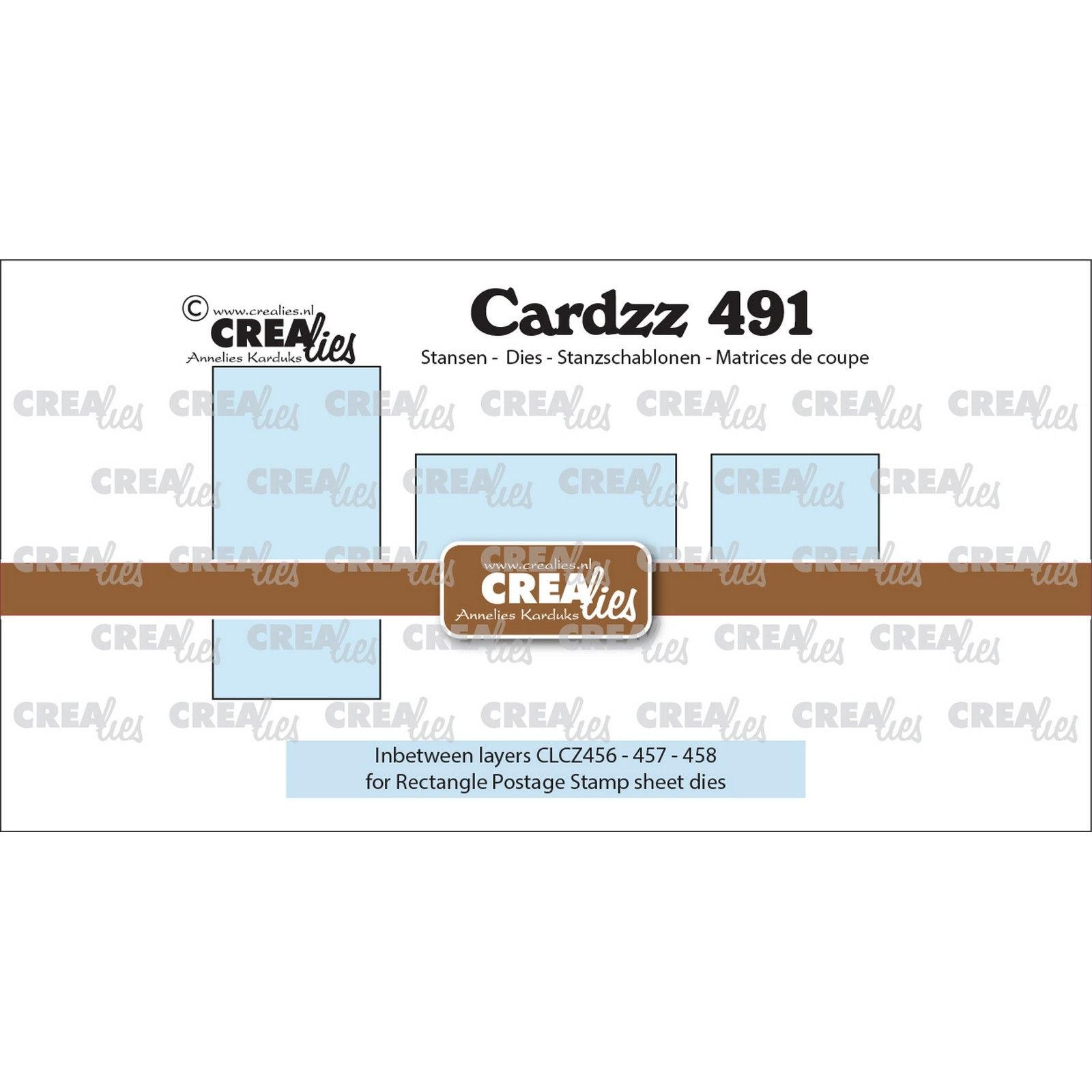 Crealies • cardzz die 3x couche intermédiaire pour clcz456, clcz457 clcz458
