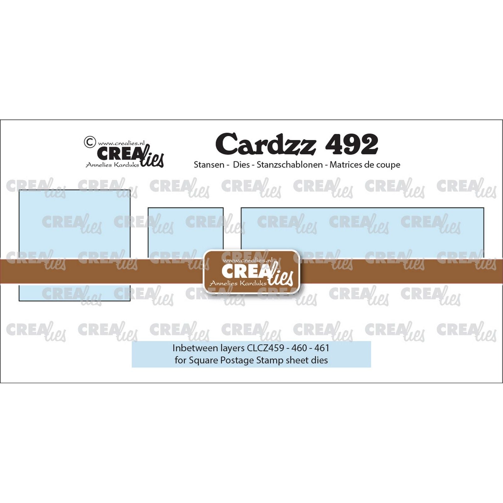 Crealies • cardzz die 3x couche intermédiaire pour clcz459, clcz460, clcz461