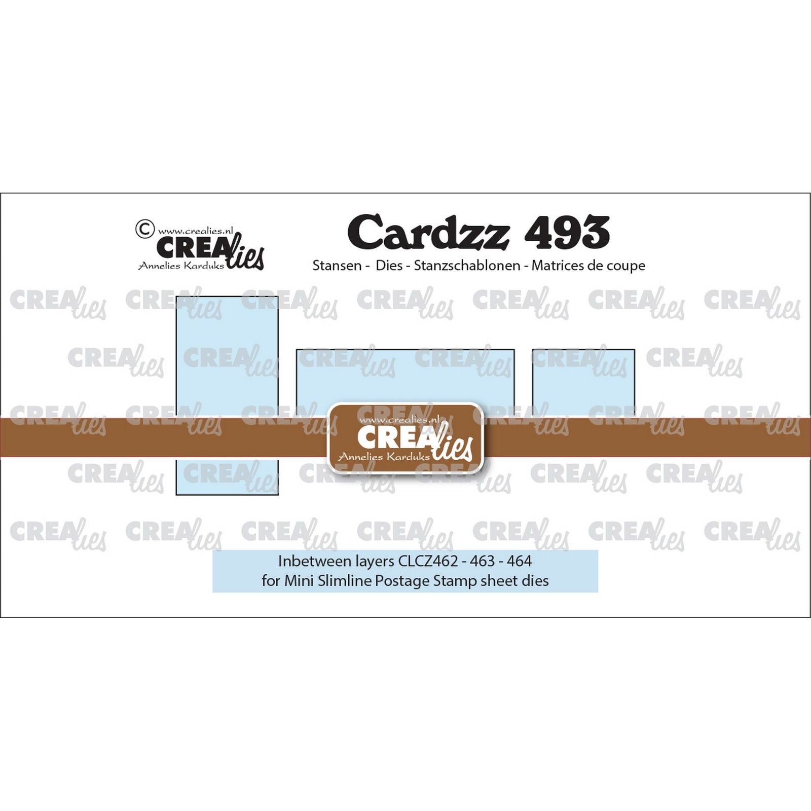 Crealies • cardzz die 3x couche intermédiaire pour clcz462, clcz463 clcz464