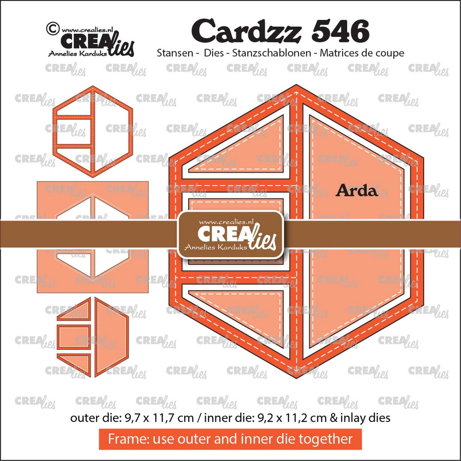 Crealies • incrustations de cadre cardzz arda