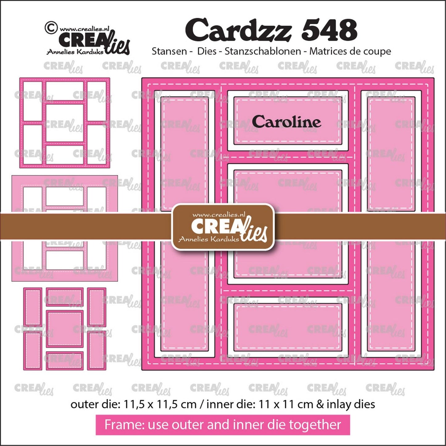 Crealies • incrustations de cadre cardzz caroline