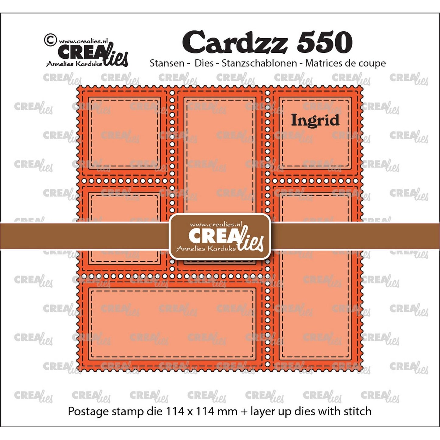 Crealies • cardzz gabarit de découpe tampon cadre ingrid