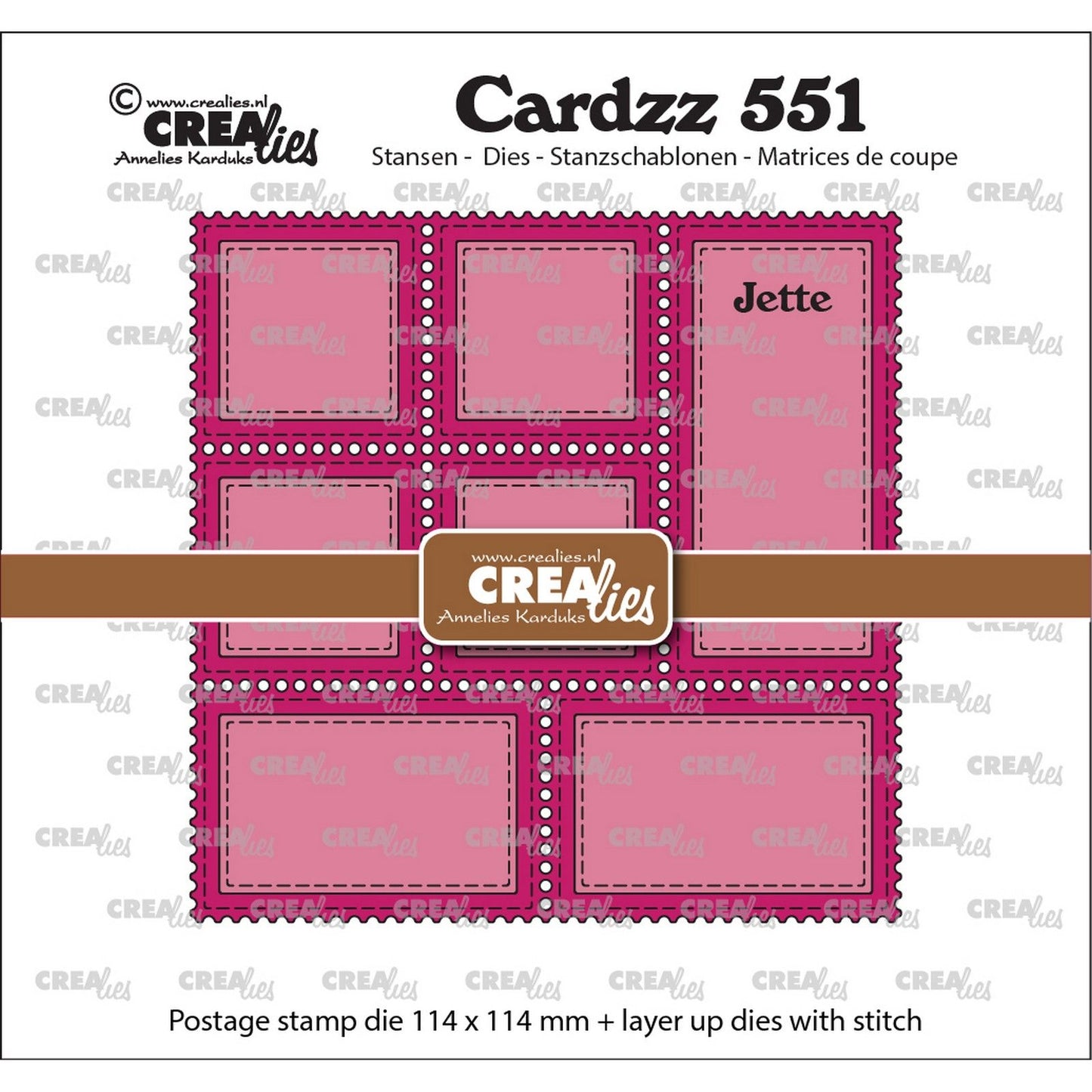 Crealies • cardzz gabarit de découpe tampon cadre jet